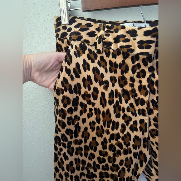 New FRAME Mini Boot Cheetah Print Trousers Size 2 - Picture 8 of 12